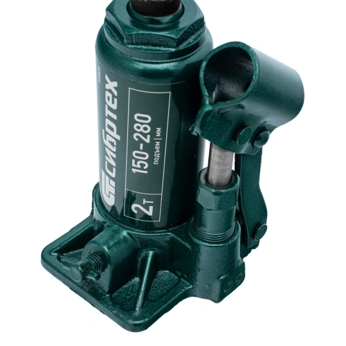 Домкрат гидравлический бутылочный, 2 т, 150-280 мм, в пласт. кейсе Сибртех по ценам производителя в Санкт-Петербурге с доставкой по всей России