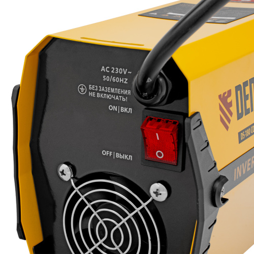 Аппарат инверторный дуговой сварки DS-180 Compact, 180 А, ПВ 70%, диаметр электрода 1.6-4 мм Denzel по ценам производителя в Санкт-Петербурге с доставкой по всей России