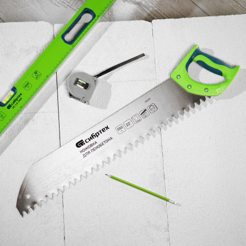 Ножовка по пенобетону, 550 мм, двухкомпонентная рукоятка Сибртех купить в Москве с доставкой по всей России | ProtosMarket.ru