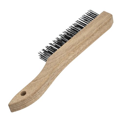 Щетка зачистная трехрядная, закаленная прямая проволока с деревянной ручкой Сибртех по ценам производителя в Санкт-Петербурге с доставкой по всей России