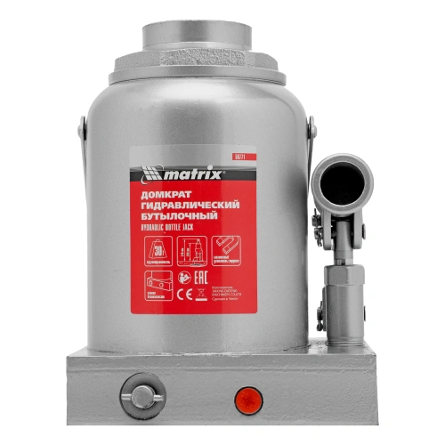 Домкрат гидравлический бутылочный, 30 т, h подъема 244-370 мм Matrix по ценам производителя в Санкт-Петербурге с доставкой по всей России