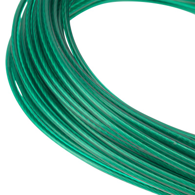 Трос металлополимерный зеленый ПР-2.5, толщина 2.5 мм, моток 20 метров Сибртех по ценам производителя в Санкт-Петербурге с доставкой по всей России