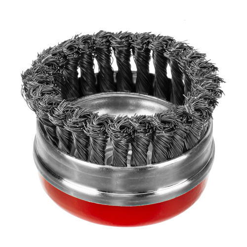 Щетка для УШМ Heavy Duty, 100 мм, М14, "чашка", крученая проволока 0.5 мм Matrix по ценам производителя в Санкт-Петербурге с доставкой по всей России