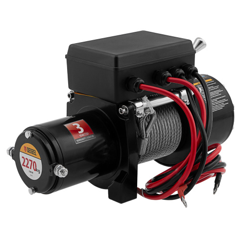 Лебедка автомобильная электрическая LB-2200, 2.2 т, 3.3 кВт, 12 В Denzel по ценам производителя в Санкт-Петербурге с доставкой по всей России