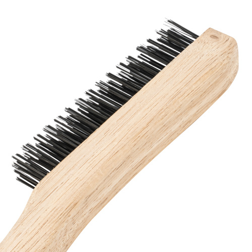 Щетка зачистная четырехрядная, закаленная прямая проволока с деревянной ручкой Сибртех по ценам производителя в Санкт-Петербурге с доставкой по всей России