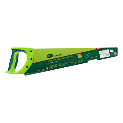 Ножовка по дереву"Зубец" для точных пильных работ, 450 мм, каленый зуб 2D, 14 TPI, двухкомпонентная рукоятка Сибртех купить в Москве с доставкой по всей России | ProtosMarket.ru