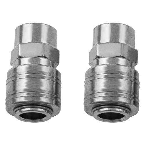 Муфта универсальная быстросъемная ("мама") 1/4, внутренняя резьба, 2 шт, Stels купить в Москве с доставкой по всей России | ProtosMarket.ru