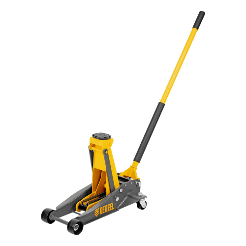 Домкрат гидравлический подкатной, 3 т, 125-470 мм, быстрый подъем, проф. Denzel по ценам производителя в Санкт-Петербурге с доставкой по всей России