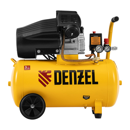 Компрессор воздушный прям. привод DCV1800/50, 1,8 кВт, 50 литров, 320 л/мин Denzel по ценам производителя в Санкт-Петербурге с доставкой по всей России