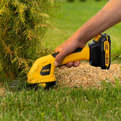 Ножницы-кусторез аккумуляторные GS-20, Li-Ion, 20 В Denzel по ценам производителя в Санкт-Петербурге с доставкой по всей России