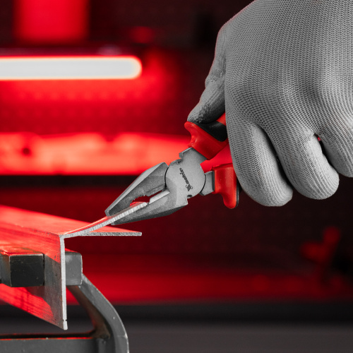 Плоскогубцы Nickel, 160 мм, никелированные, двухкомпонентные рукоятки Matrix купить в Москве с доставкой по всей России | ProtosMarket.ru