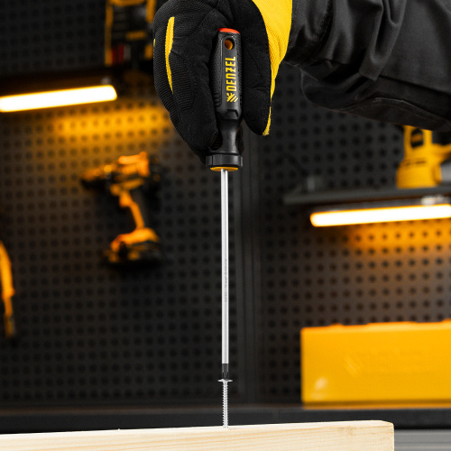 Отвертка, PH1х150 мм, S2, 3к рукоятка Denzel по ценам производителя в Санкт-Петербурге с доставкой по всей России