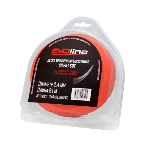 Леска (корд) триммерная EVOline SILENT CUT (2.4 мм, 81 метр) по ценам производителя в Санкт-Петербурге с доставкой по всей России
