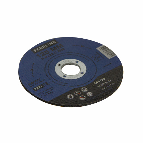Круг отрезной по металлу FerrLine Expert 125 х 3 х 22,2 мм A46TBF по ценам производителя в Санкт-Петербурге с доставкой по всей России