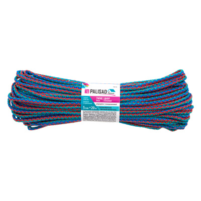 Шнур бельевой полипропиленовый с сердечником, 5 мм L 20 м, цветной, Home Palisad по ценам производителя в Санкт-Петербурге с доставкой по всей России