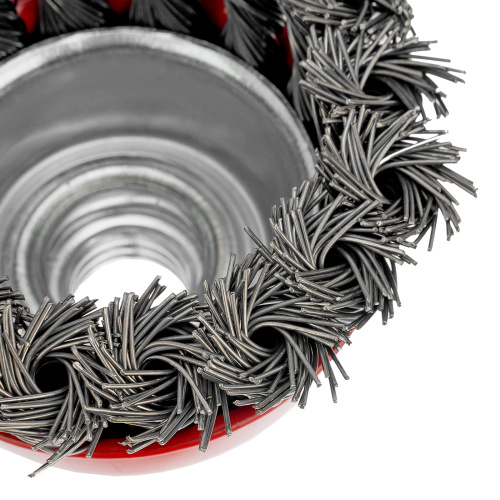 Щетка для УШМ, 65 мм, М14, "чашка", крученая проволока 0.5 мм Matrix по ценам производителя в Санкт-Петербурге с доставкой по всей России