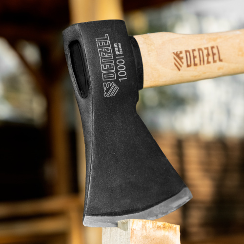 Топор, 1000 г, кованый, буковое топорище Denzel по ценам производителя в Санкт-Петербурге с доставкой по всей России