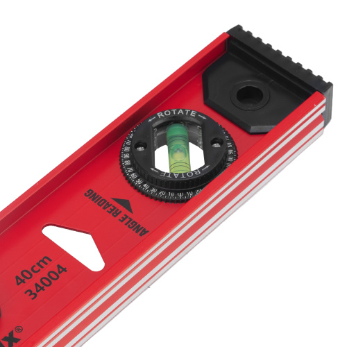 Уровень алюминиевый "Рельс", 400 мм, 3 глазка, усиленный Matrix по ценам производителя в Санкт-Петербурге с доставкой по всей России