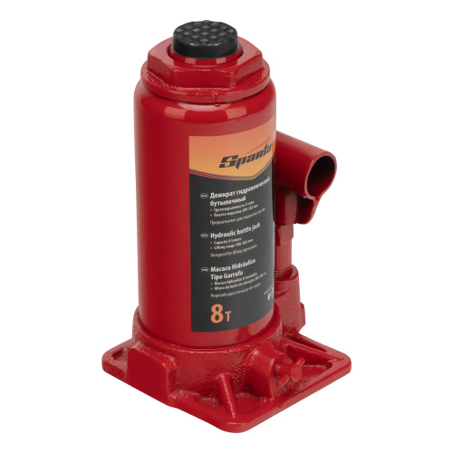 Домкрат гидравлический бутылочный, 8 т, h подъема 200-385 мм Sparta по ценам производителя в Санкт-Петербурге с доставкой по всей России