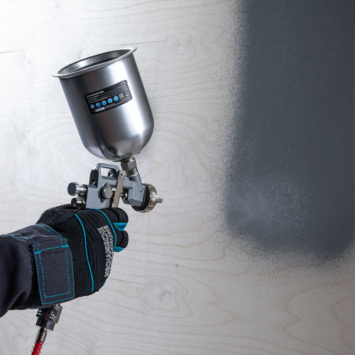 Краскораспылитель пневматический с верхним бачком V 0.6 л, сопло D 1.2, 1.5 и 1.8 мм Matrix купить в Москве с доставкой по всей России | ProtosMarket.ru