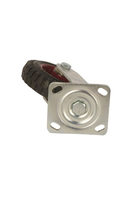 Колесо большегрузное поворотное PS 160 мм резина с протектором (F) купить в Москве с доставкой по всей России | ProtosMarket.ru