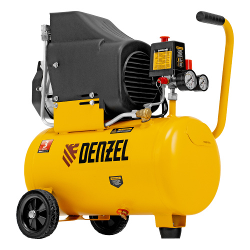 Компрессор воздушный DLC1300/24 безмасляный 1.3 кВт, 24 литра, 206 л/мин Denzel купить в Москве с доставкой по всей России | ProtosMarket.ru