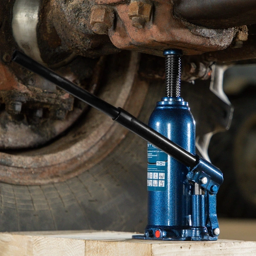 Домкрат гидравлический бутылочный, 10 т, h подъема 222-447 мм Stels по ценам производителя в Санкт-Петербурге с доставкой по всей России