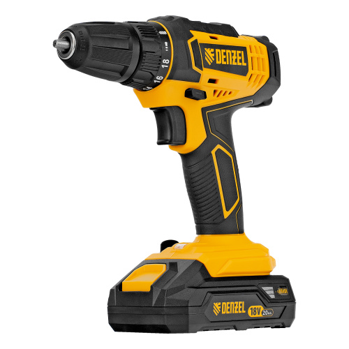 Дрель-шуруповерт аккумуляторная CDL-18-02BM, Li-Ion, 18 В, 2 аккумулятор Denzel купить в Москве с доставкой по всей России | ProtosMarket.ru