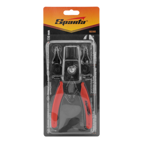 Съемник для стопорных колец с насадками, 150 мм, универсальный Sparta купить в Москве с доставкой по всей России | ProtosMarket.ru