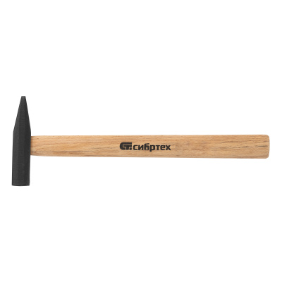 Молоток слесарный 300 г, квадратный боек, деревянная рукоятка Сибртех купить в Москве с доставкой по всей России | ProtosMarket.ru