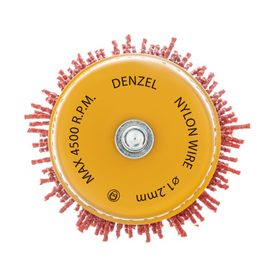 Щетка для дрели, 65 мм, Чашка, со шпилькой, нейлоновая щетина Denzel по ценам производителя в Санкт-Петербурге с доставкой по всей России