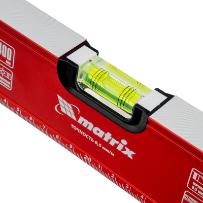 Уровень алюминиевый, фрезерованный, 3 глазка, 400 мм Matrix по ценам производителя в Санкт-Петербурге с доставкой по всей России