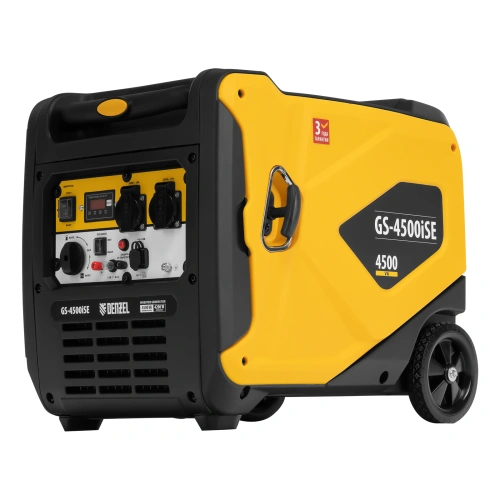 Генератор инверторный GS-4500iSE, 4,5 кВт, 230 В, закрытый корпус, электростартер Denzel по ценам производителя в Санкт-Петербурге с доставкой по всей России