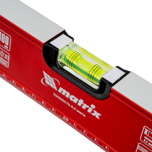 Уровень алюминиевый, фрезерованный, 3 глазка, 400 мм Matrix по ценам производителя в Санкт-Петербурге с доставкой по всей России