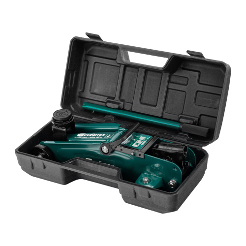 Домкрат гидравлический подкатной, 2 т, 135-320 мм, в пласт. кейсе Сибртех по ценам производителя в Санкт-Петербурге с доставкой по всей России