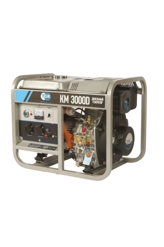 Генератор дизельный 2,8 кВт 220В 15 л с электростартером TOR KM3000D по ценам производителя в Санкт-Петербурге с доставкой по всей России
