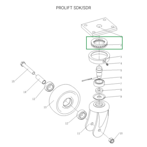 Опорный подшипник для штабелеров SDR/SDK1645, 1656 (260*180*27 мм) по ценам производителя в Санкт-Петербурге с доставкой по всей России