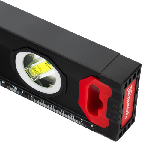 Уровень алюминиевый, усиленный, фрезерованный, 3 глазка, двухкомпонентные рукоятки, 800 мм Matrix купить в Москве с доставкой по всей России | ProtosMarket.ru