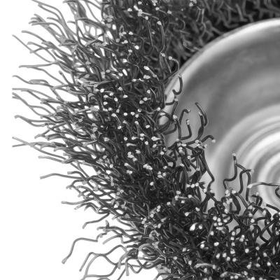 Щетка для дрели, 75 мм, "чашка" со шпилькой, витая проволока Сибртех по ценам производителя в Санкт-Петербурге с доставкой по всей России