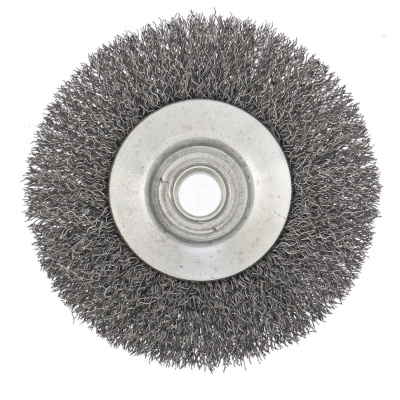 Щетка для УШМ, 100 мм, М14, "тарелка", витая проволока Сибртех по ценам производителя в Санкт-Петербурге с доставкой по всей России