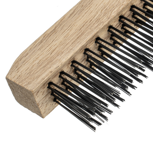 Щетка зачистная трехрядная, закаленная прямая проволока с деревянной ручкой Сибртех по ценам производителя в Санкт-Петербурге с доставкой по всей России