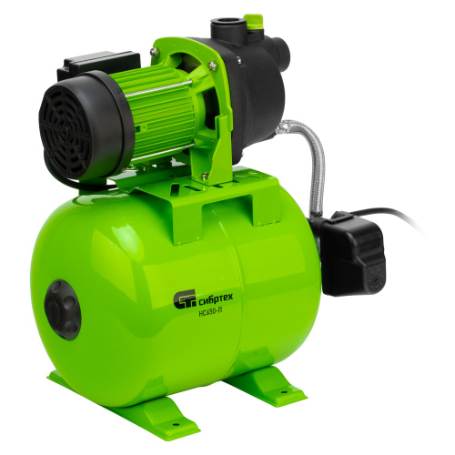 Насосная станция НС650-П, 650 Вт, напор 37 м, 3200 л/ч, ресивер 19 л Сибртех по ценам производителя в Санкт-Петербурге с доставкой по всей России
