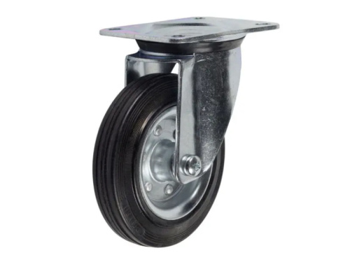 Колесо поворотное усиленное резина SRC 55 125 мм по ценам производителя в Санкт-Петербурге с доставкой по всей России