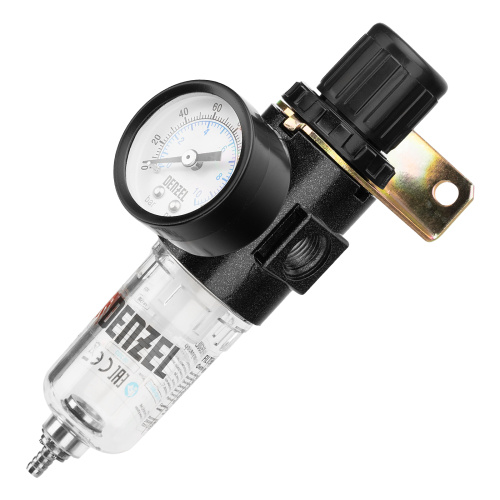 Фильтр-регулятор FR1500, 10 бар, 1500 л/мин, 1/4" Denzel по ценам производителя в Санкт-Петербурге с доставкой по всей России