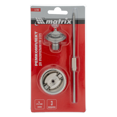 Комплект для краскораспылителя 57323 : сопло 2 мм, игла, форсунка Matrix купить в Москве с доставкой по всей России | ProtosMarket.ru