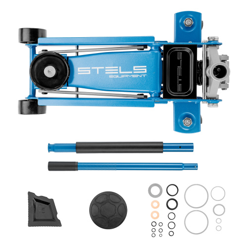 Домкрат гидравлический подкатной, 3 т, 120-450 мм, быстрый подъем, проф. Stels по ценам производителя в Санкт-Петербурге с доставкой по всей России