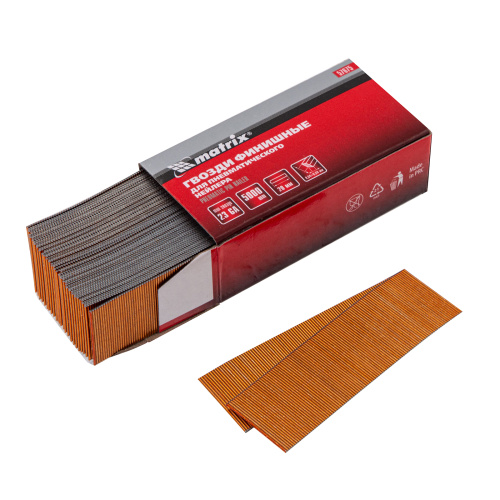 Гвозди финишные, (шпильки) 23GA для пневматического нейлера финишного D 0.64 мм, длина 20 мм, 5000 шт Matrix купить в Москве с доставкой по всей России | ProtosMarket.ru