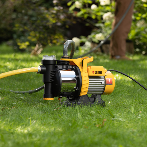 Садовый поверхностный насос GP1100SS, 1100 Вт, 4000 л/ч, подъем 45 м, пластик Denzel по ценам производителя в Санкт-Петербурге с доставкой по всей России