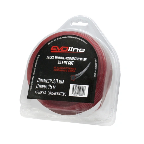 Леска (корд) триммерная EVOline SILENT CUT (3.0 мм, 15 метров) по ценам производителя в Санкт-Петербурге с доставкой по всей России