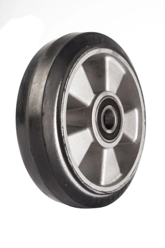 Колесо резиновое 180х50 мм с подшипником для тележек гидравлических BF/BF-III/DF-III/RHP/AC/DF/CW2 по ценам производителя в Санкт-Петербурге с доставкой по всей России